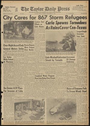 The Taylor Daily Press (Taylor, Tex.), Vol. 48, No. 229, Ed. 1 Tuesday, September 12, 1961