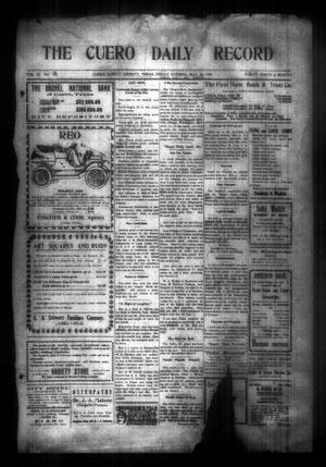 The Cuero Daily Record (Cuero, Tex.), Vol. 29, No. 120, Ed. 1 Friday, May 21, 1909
