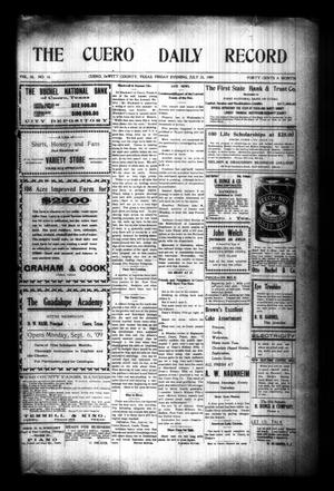 The Cuero Daily Record (Cuero, Tex.), Vol. 30, No. 18, Ed. 1 Friday, July 23, 1909