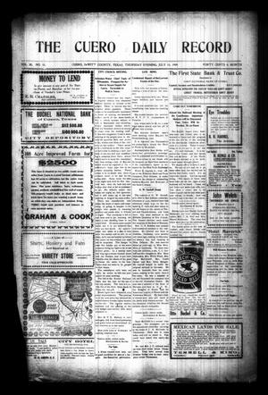 The Cuero Daily Record (Cuero, Tex.), Vol. 30, No. 11, Ed. 1 Thursday, July 15, 1909