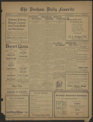 The Bonham Daily Favorite (Bonham, Tex.), Vol. 21, No. 305, Ed. 1 Wednesday, July 23, 1919