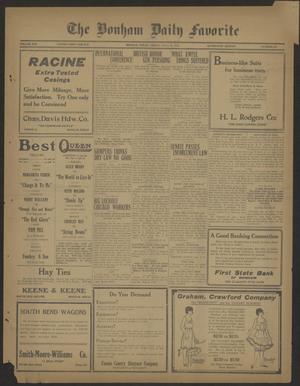 The Bonham Daily Favorite (Bonham, Tex.), Vol. 21, No. 301, Ed. 1 Friday, July 18, 1919