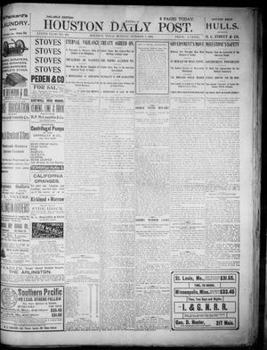 The Houston Daily Post (Houston, Tex.), Vol. XVIITH YEAR, No. 186, Ed. 1, Monday, October 7, 1901