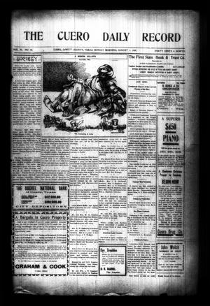 The Cuero Daily Record (Cuero, Tex.), Vol. 30, No. 25, Ed. 1 Sunday, August 1, 1909