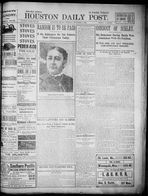 The Houston Daily Post (Houston, Tex.), Vol. XVIITH YEAR, No. 187, Ed. 1, Tuesday, October 8, 1901