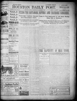 The Houston Daily Post (Houston, Tex.), Vol. XVIITH YEAR, No. 188, Ed. 1, Wednesday, October 9, 1901