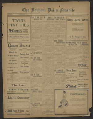 The Bonham Daily Favorite (Bonham, Tex.), Vol. 21, No. 267, Ed. 1 Monday, June 9, 1919