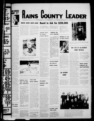 Primary view of object titled 'Rains County Leader (Emory, Tex.), Vol. 90, No. 34, Ed. 1 Thursday, January 26, 1978'.