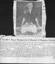 Thumbnail image of item number 1 in: '[Newspaper clipping about Mrs. J. Fisher]'.