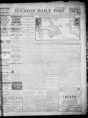 The Houston Daily Post (Houston, Tex.), Vol. XVIITH YEAR, No. 215, Ed. 1, Tuesday, November 5, 1901