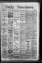 Newspaper: Daily Ranchero. (Brownsville, Tex.), Vol. 2, No. 184, Ed. 1 Wednesday…
