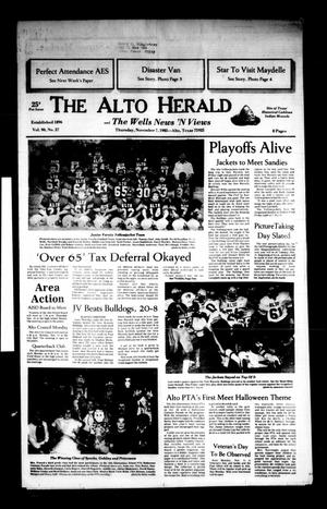 The Alto Herald and The Wells News 'N Views (Alto, Tex.), Vol. 90, No. 27, Ed. 1 Thursday, November 7, 1985