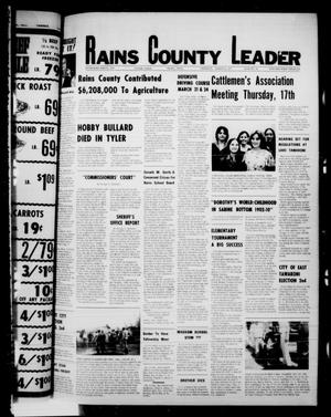 Rains County Leader (Emory, Tex.), Vol. 89, No. 41, Ed. 1 Thursday, March 17, 1977