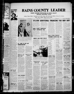 Rains County Leader (Emory, Tex.), Vol. 86, No. 49, Ed. 1 Thursday, May 16, 1974