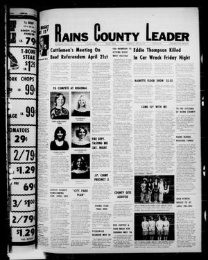 Rains County Leader (Emory, Tex.), Vol. 89, No. 46, Ed. 1 Thursday, April 21, 1977