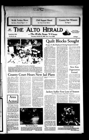 The Alto Herald and The Wells News 'N Views (Alto, Tex.), Vol. 90, No. 26, Ed. 1 Thursday, October 31, 1985