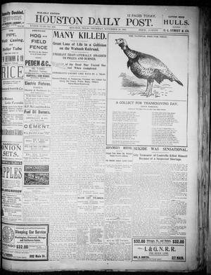 The Houston Daily Post (Houston, Tex.), Vol. XVIITH YEAR, No. 238, Ed. 1, Thursday, November 28, 1901