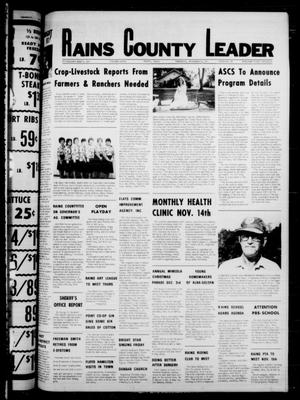 Rains County Leader (Emory, Tex.), Vol. 90, No. 23, Ed. 1 Thursday, November 10, 1977