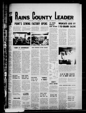 Rains County Leader (Emory, Tex.), Vol. 89, No. 15, Ed. 1 Thursday, September 16, 1976