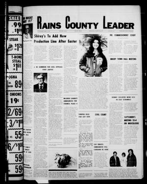 Rains County Leader (Emory, Tex.), Vol. 90, No. 42, Ed. 1 Thursday, March 23, 1978