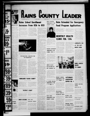 Rains County Leader (Emory, Tex.), Vol. 90, No. 36, Ed. 1 Thursday, February 9, 1978