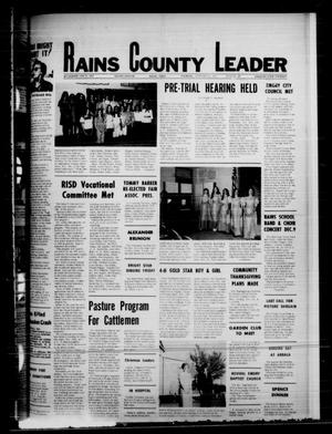 Rains County Leader (Emory, Tex.), Vol. 88, No. 24, Ed. 1 Thursday, November 20, 1975