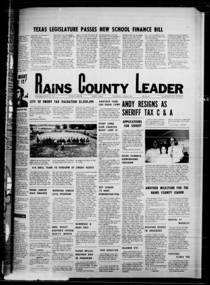 Rains County Leader (Emory, Tex.), Vol. 88, No. 1, Ed. 1 Thursday, June 12, 1975