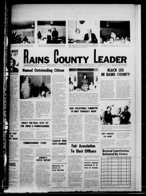 Rains County Leader (Emory, Tex.), Vol. 88, No. 23, Ed. 1 Thursday, November 13, 1975