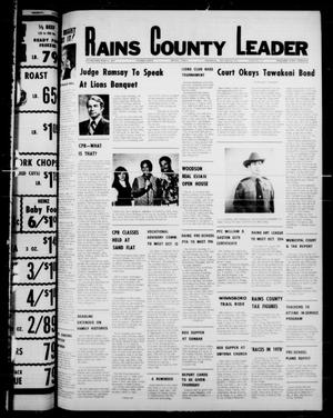 Primary view of object titled 'Rains County Leader (Emory, Tex.), Vol. 90, No. 19, Ed. 1 Thursday, October 13, 1977'.