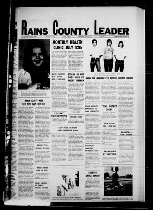 Rains County Leader (Emory, Tex.), Vol. 89, No. 5, Ed. 1 Thursday, July 8, 1976
