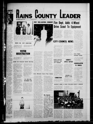 Rains County Leader (Emory, Tex.), Vol. 88, No. 28, Ed. 1 Thursday, December 18, 1975