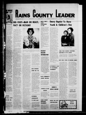 Rains County Leader (Emory, Tex.), Vol. 91, No. 26, Ed. 1 Thursday, November 30, 1978