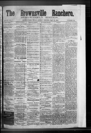 Primary view of The Brownsville Ranchero. (Brownsville, Tex.), Vol. 3, No. 148, Ed. 1 Sunday, May 10, 1868