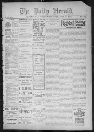 The Daily Herald (Brownsville, Tex.), Vol. 3, No. 407, Ed. 1, Wednesday, June 12, 1895