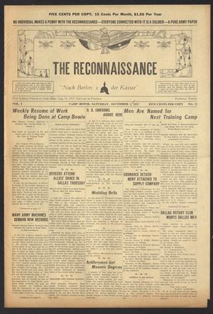 The Reconnaissance (Camp Bowie, Tex.), Vol. 1, No. 15, Ed. 1 Saturday, December 1, 1917