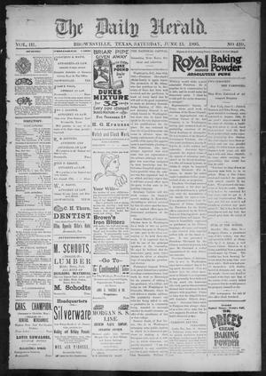 The Daily Herald (Brownsville, Tex.), Vol. 3, No. 410, Ed. 1, Saturday, June 15, 1895