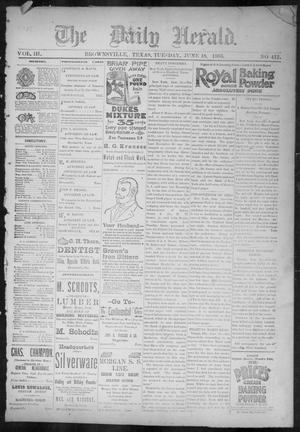 The Daily Herald (Brownsville, Tex.), Vol. 3, No. 412, Ed. 1, Tuesday, June 18, 1895