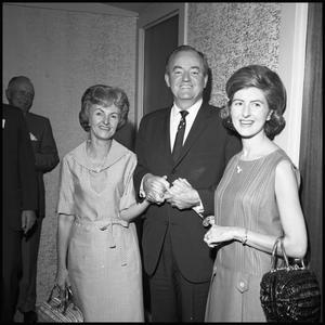 [Photograph of Hubert Humphrey and Women]