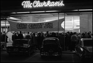 Primary view of object titled '[McClurkan's Storefront White Elephant Sale]'.