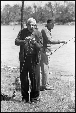 Primary view of object titled '[Elderly Men Fishing]'.