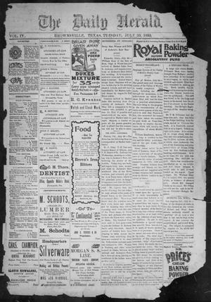 The Daily Herald (Brownsville, Tex.), Vol. 4, No. 23, Ed. 1, Tuesday, July 30, 1895