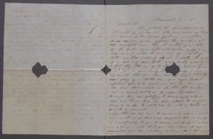 Primary view of object titled '[Letter to Orceneth Asbury Fisher, from James and Anna]'.