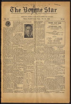 The Boerne Star (Boerne, Tex.), Vol. 38, No. 45, Ed. 1 Thursday, October 21, 1943