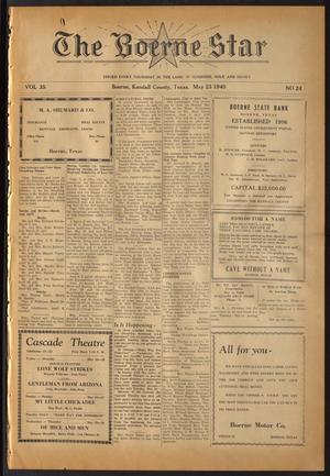 The Boerne Star (Boerne, Tex.), Vol. 35, No. 24, Ed. 1 Thursday, May 23, 1940