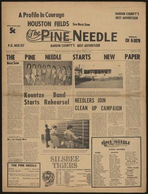 Primary view of object titled 'The Pine Needle (Kountze, Tex.), Vol. 1, No. 32, Ed. 1 Thursday, August 13, 1964'.