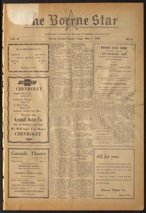 The Boerne Star (Boerne, Tex.), Vol. 35, No. 21, Ed. 1 Thursday, May 2, 1940