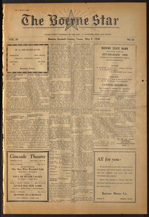 The Boerne Star (Boerne, Tex.), Vol. 35, No. 22, Ed. 1 Thursday, May 9, 1940
