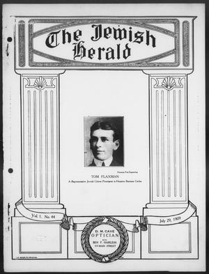The Jewish Herald (Houston, Tex.), Vol. 1, No. 44, Ed. 1, Thursday, July 29, 1909