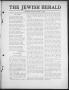Thumbnail image of item number 3 in: 'The Jewish Herald (Houston, Tex.), Vol. 1, No. 46, Ed. 1, Thursday, August 12, 1909'.