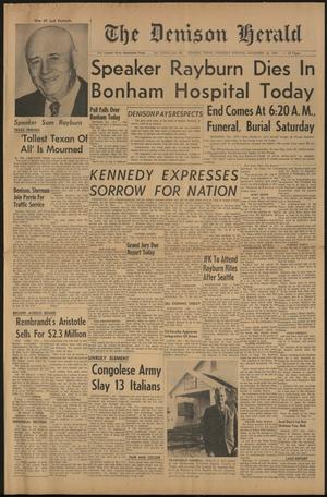 The Denison Herald (Denison, Tex.), Vol. 73, No. 96, Ed. 1 Thursday, November 16, 1961